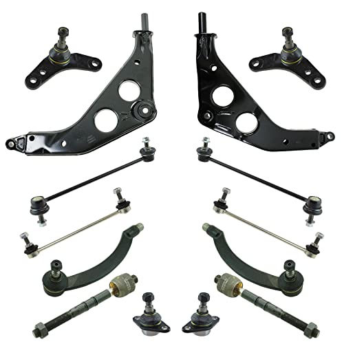 TRQ Front and Rear Steering & Suspension Kit Ball Joint Control Arm Sway Bar Stabilizer Link Tie Rod Compatible with 2003-2006 Mini Cooper