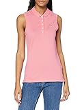  Tommy Hilfiger Damen New Chiara STR PQ Polo NS Poloshirt, Rosa (Bubblegum 631), 40 (Herstellergröße: LG)