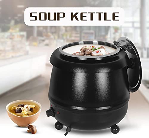 Ansnal 10L Food Soup Kettle Warmer, Commercial Electric Soup Warmer With Temperature Control, Stainless Steel Insert, For Gravy And Soup #TOP1