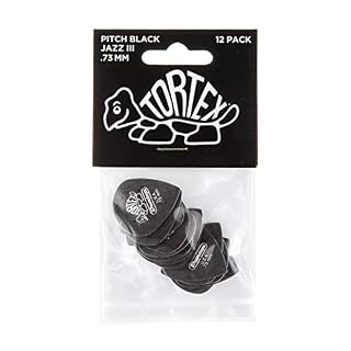Dunlop 482P73 Médiators Tortex Pitch Black Jazz III 0,73mm sachet de 12 - Les Beatles, Paul McCartney, John Lennon, RIngo Starr, George Harrison Dunlop 482P73 Médiators Tortex Pitch Black Jazz III 0,73mm sachet de 12 – Image 4