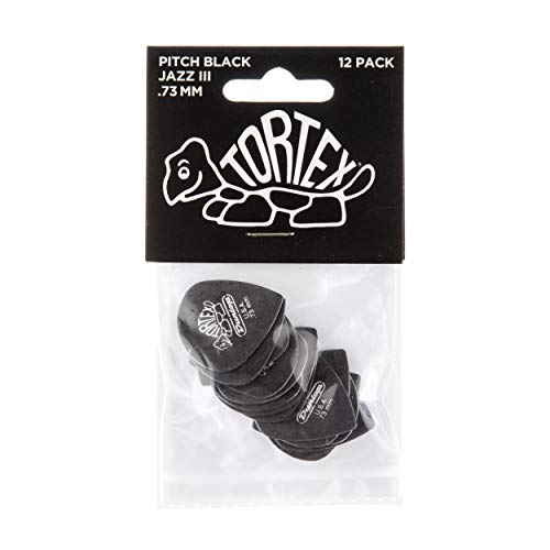Dunlop 482P73 Médiators Tortex Pitch Black Jazz III 0,73mm sachet de 12 - Les Beatles, Paul McCartney, John Lennon, RIngo Starr, George Harrison Dunlop 482P73 Médiators Tortex Pitch Black Jazz III 0,73mm sachet de 12 – Image 5