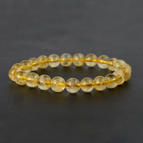 Image of Reiki Crystal Products Certified Natural Crystal Stone 8 mm Round Beads Bracelet for Men and Women | Reiki Charged Gemstone Bracelets | Multiple Stone Variants Available