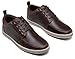 Jousen Men’s Fashion Sneakers Classic Leather Mens Casual Shoes Retro Dress Sneakers for Men(AMY5122 Darkbrown 10.5)