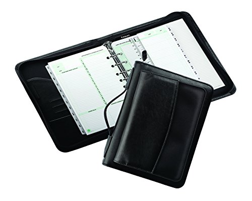 Day-Timer Briefcase Starter Set, Undated, 7 Ring, Desk Size, 5-1/2 x 8-1/2", Black (44531)