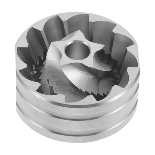 INOOMP Disco de Molienda para Molinillo de Café Espresso, Juego de Fresas Cónicas de Acero Inoxidable, Repuesto para Muelas de Molino Núcleo de 5 Puntas, Compatible Hogar, Oficina