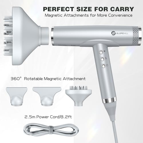 Ionic Hair Dryer for Fast Drying - Professional Blow Dryer for Home, Salon, & Travel