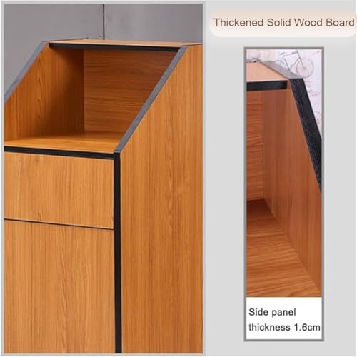 Gabinete para basura de restaurante LXHELIVERY marrón oscuro miniatura 2