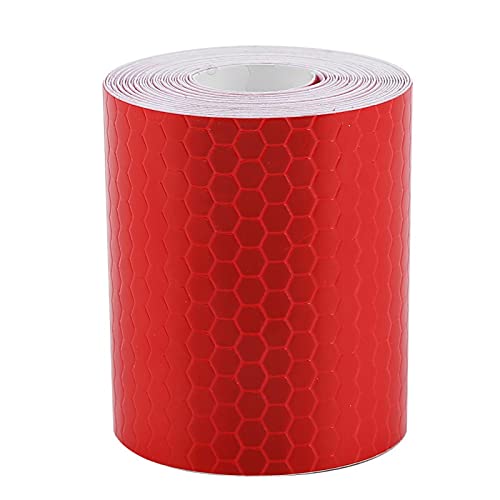 6 Colors Reflective Tape, Reflective Stickers Bike Reflective Tape for Bikes Bicycles Decoration 5Cmx3m(Red)