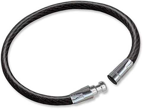 Miniatura 3 de Lucky Line Llavero de cable de bloqueo de 4-12 pulgadas, crimpado para cerrar permanentemente, alambre de acero recubierto de nailon, resistente a