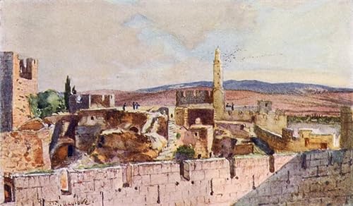 Lienzo de Jerusalén de      John Fulleylove            , cuadro impreso para pared de 60x90cm