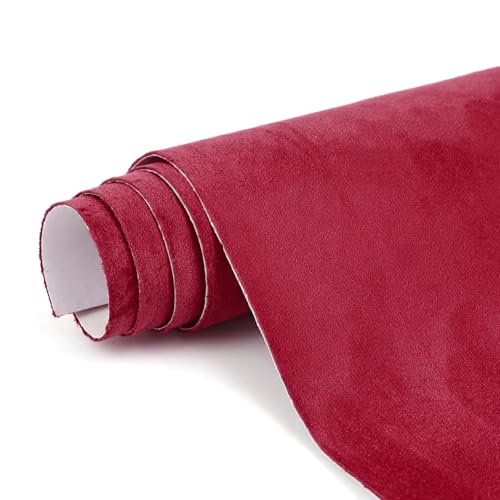 RadiantDecor Premium Burgundy Suede Fabric Wrap Review: 17x70 Inch Car Interior Upgrade?