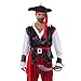 Spooktacular Creations Pirate Costume Men for Halloween, Adult Caribbean Sea Captain Robber Costume for Halloween Cosplay Party -L