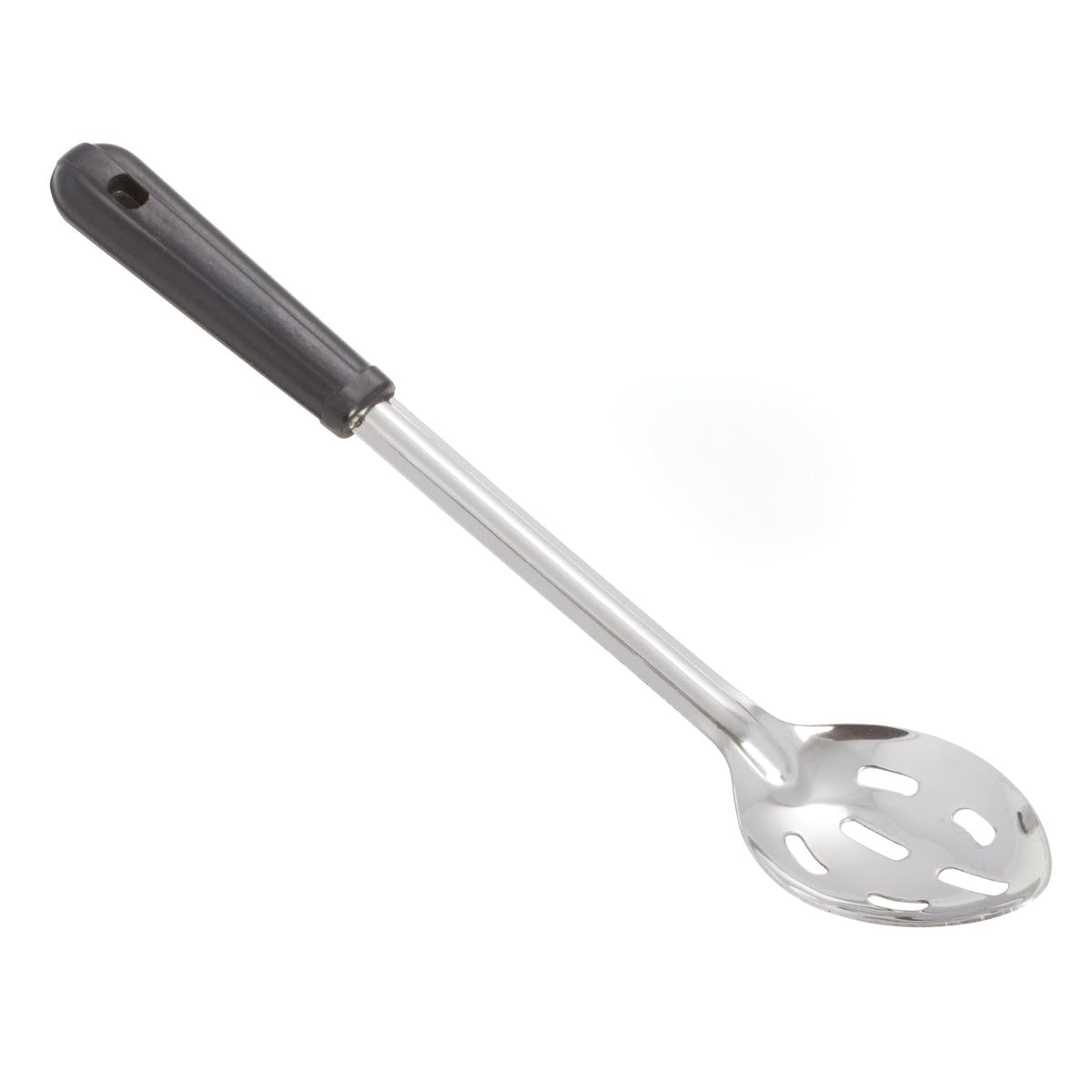 BSSB-15 - Basting Spoons with Bakelite Handles - Slotted by Winco – Black and Silver