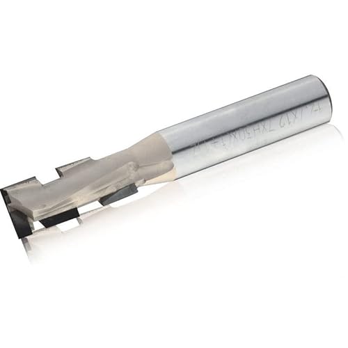 DSAINT 1/2’12 16mm 1 + 1T Diamante CNC Router Bit Dos Flautas Espiral Carpintería Fresa For Tablero De Partículas PCD Talla De Madera (Size : 12.7x12xH20)