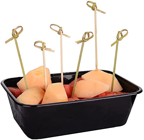 200PCS 4 Inch Bamboo Cocktail Picks, Bamboo Knot Picks, Cocktail Skewers, Bamboo Sticks food Toothpicks for Appetizers, Toothpicks for Events and Party Supplies
