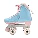 Circle Society Classic Adjustable Indoor and Outdoor Childrens Roller Skates - Classic Cotton Candy, 12-3 US