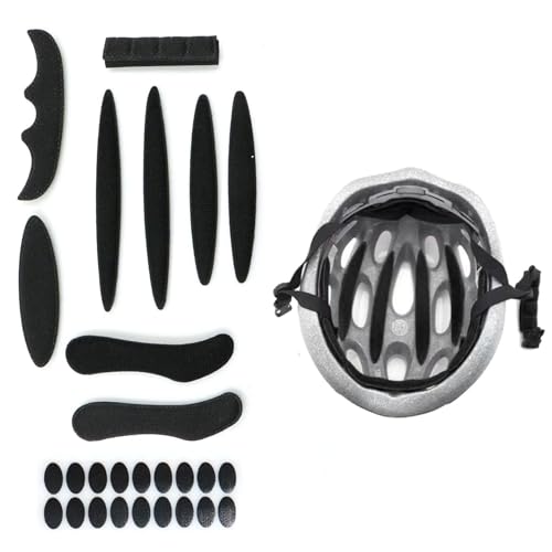 Helmpolster Schaumstoff 2 S&auml;tze Fahrrad Helm Polster - Universal Fahrradhelm Pads Helm Innenpolster Zubeh&ouml;r Fahrrad Helmpolster Ersatz mit Klettpunkte