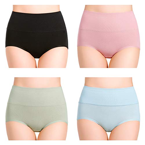 Cauniss Cotton Panties High Waisted C Section Recovery Postpartum Soft Full Coverage Underwear For Women(7 Pack) (Multicolor, Medium) #TOP2