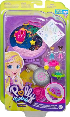 Polly Pocket GKJ51 Playset, Travel Toy With 2 Micro Dolls thumb #5