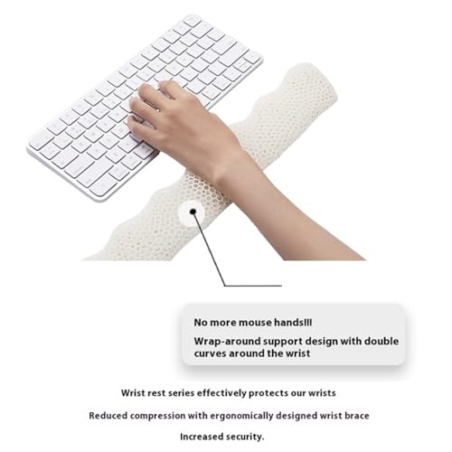 Almohadilla de muñeca antideslizante de 35cm para evitar el dolor al teclear 5