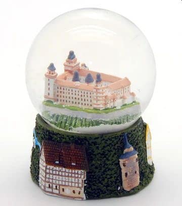Palla Di Neve Souvenir Castello Della Germania - Decorazione Collezionabile Per Viaggi E Regali - Foto 4