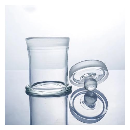 Flacon de laboratoire en verre de 90 mm doté d'un bouchon rodé hermétique