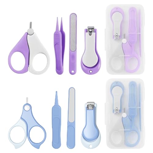 8 Pièces Baby Nail Care Tools, Mini One Nail Personniers, Outils À Ongles Multifonction, Fournitures Pour Bébé.