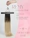 Moresoo Tape in Hair Extensions Real Human Hair Ombre Tape in Extensions Balayage Brown to Caramel Blonde Mix with Blonde Human Hair Glue in Real Hair Extensions 18 Inch #2/27/613 20pcs 50g