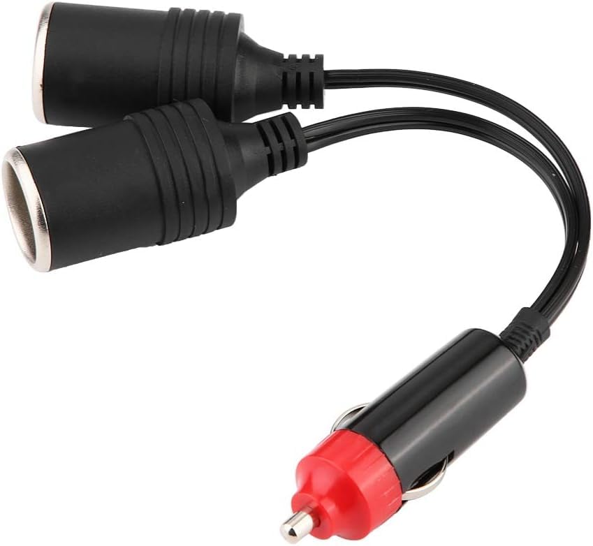 GTIWUNG 12/24V Cavo di Prolunga per Presa Accendisigari con Interruttore, Auto Accendisigari 2-Way Splitter da Maschio a Femmina, Adattatore Accendisigari con Indicatore LED, Cavo Accendisigari Doppio