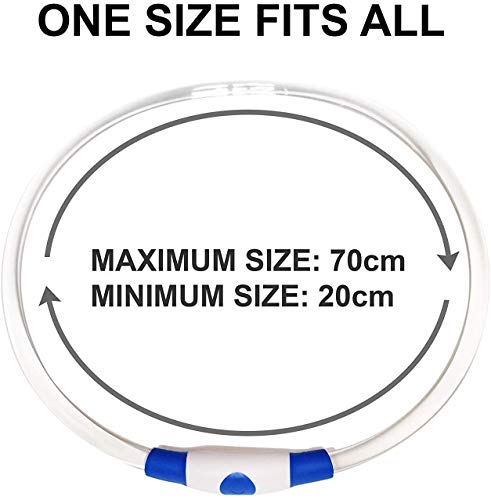 CCWW LED Leuchthalsband für Hunde USB Aufladbar LED Hundehalsband Stück hundehalsband Leuchtend Wiederaufladbares und Längenverstellbareres mit DREI Beleuchtungsmodi für Hunde und Katzen