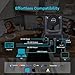 TONGVEO 3X Optical Zoom PTZ Camera AI Auto-Tracking HDMI USB 3.0 1080P 60fps Wide-Angle for Video Conference Business Meeting Live Streaming Online Learn with Zoom YouTube Teams OBS and More