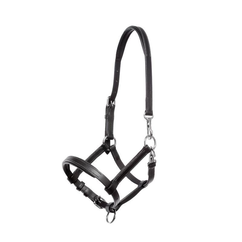 Cabestro de cuero Kavalkade para potros de equitacion con correas ajustables 2