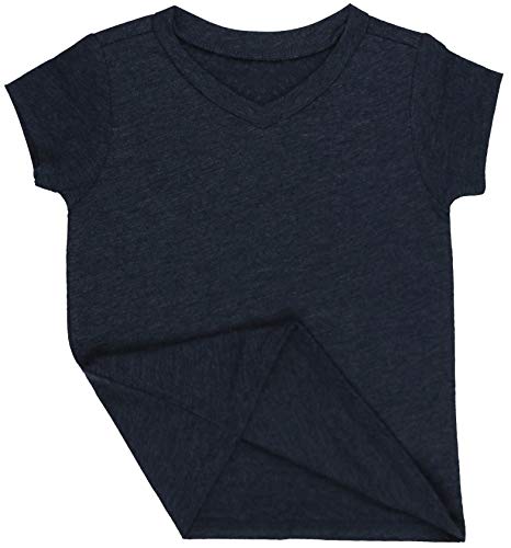 Image of ToBeInStyle Kids Boys Girls Cotton Jersey Contrast Raglan V-Neck Tee T-Shirts