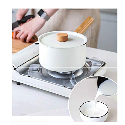 Poêle de friture antiadhésive à induction avec manche en silicone isolant