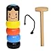 Tianbi Giocattoli Magici 1 Set Immortale Daruma Infrangibile in Legno Uomo Giocattolo Magico Divertente Puzzle in Legno Bambola Trucchi Magici Unici Puntelli Giocattolo Regalo per
