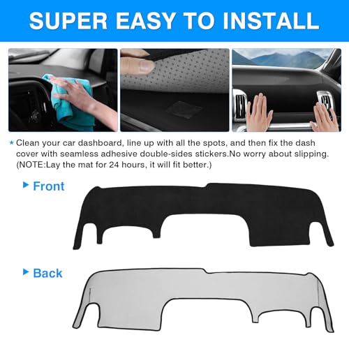 Image of Autorder Dashboard Cover Mat for Ford Expedition 2025 2026 Accessories Dash Cover Upgrade Flannel Dash Mat Sunshade Glare UV Rays Protector(Only fit for 13.2-inch Touchscreen)