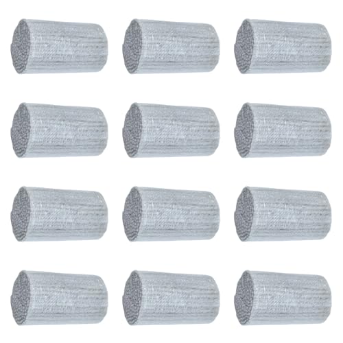 Image of Yglnden 12 Rolls Latch Hook Kit Colorful Yarn Bundles Cut Rug DIY Latch Hook Yarn for Handmake Craft Sewing Knitting for Adults (Light Gray #38)
