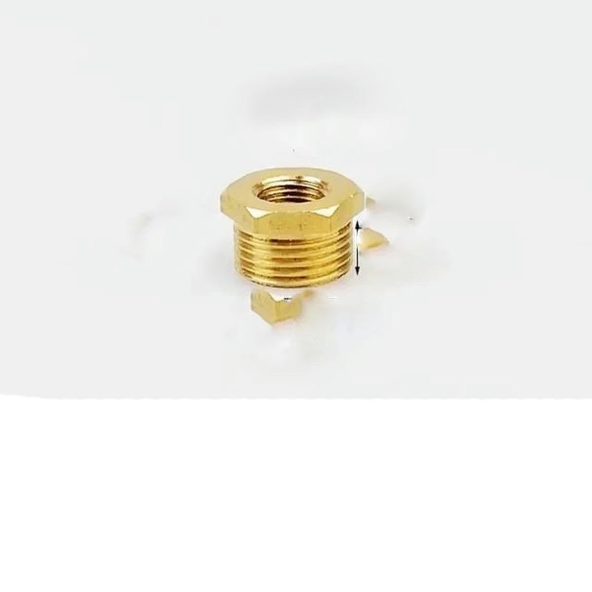 Conector de tubería reductor de buje hexagonal de latón F a M roscado 1/8 1/4 3/8 1/2 3/4 Conector reductor de adaptador de gas de agua de cobre-F 01 a M 03-500 piezas