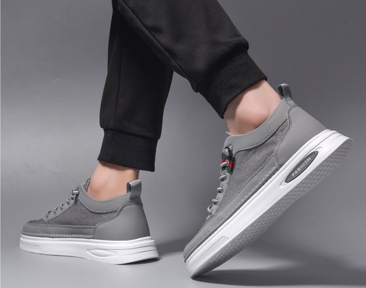 Men's Lace-up Loafers Casual Breathable Lightweight Outdoor Walking Shoes Soft Low Top Sneaker Slip On Skateboard Shoes for Men3