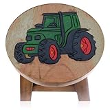 Handgeschnitztes Motiv Trecker