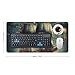 Nautical Vintage Sailing Pirate Ship Desk Mat Non-Slip Laptop Writing Pad Large Keyboard Mousepad with Rubber Base 23.6