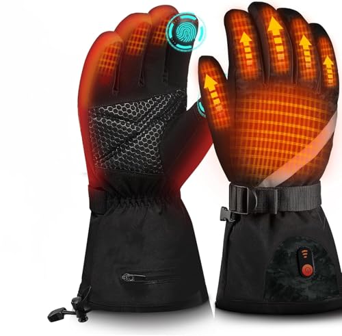 Heated Gloves for Men & Women Rechargeable – Electric Heated Hand Warmers with 6000mAh Batteries