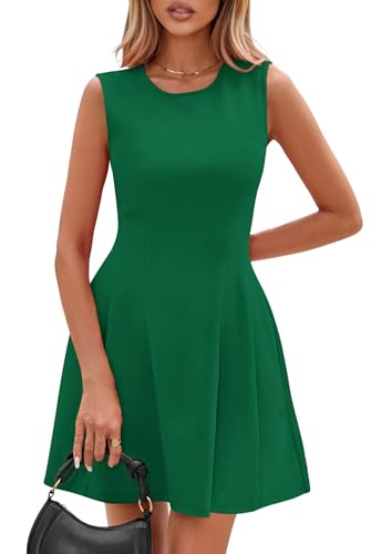 Image of PRETTYGARDEN Summer Dresses for Women 2026 Elegant Classy Spring A Line Business Casual Work Graduation Cocktail Short Dress
