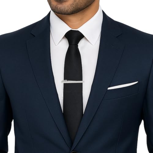 Image of TIE STUDIO Men's Metal tie pin | pack of 1 | Alloy Steel | Superior finishing | Packaging - Black box
