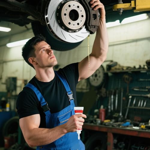 Brake Grease - Anti-Rust Noise Reducing caliperr Lube | High Temperature Durable Waterproof Vehicle Lubrication Shield, Automotive Parts Ceramic Sound Dampening Paste for Efficient Stopping Power - Thumbnail 2