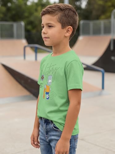 Image of HELLCAT Boys Round Neck Printed Blended Cotton Tshirt -Combo Pack of 2 - Orange /Blue