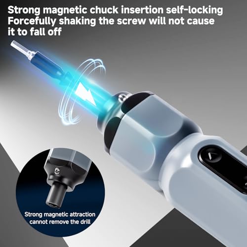 XIOOHXBS Electric Screwdriver 3.6V，Mini Cordless Power Screwdriver Set, Precision Bits with 250 RPM Powerful Motor,LED Lights,Portable Toolbox for Electronics Appliances Repairs by XIOOHXBS - Image 2