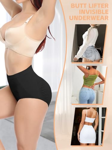 JOYSHAPER Butt Lifter Panties for Women Seamless Butt Pads Shapewear Tummy Control Underwear Panty Padded Hip Enhancer Brief3