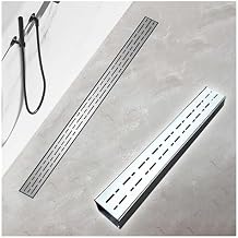 304 Stainless Steel Channel Drain, U-shaped Trench Drain System with 1.4/2/2.8/4/6 inch Width Drain Grate, Removable French Drain for Yard Garden Landscape DrivewayWxH-10x3cm/4x1.2in