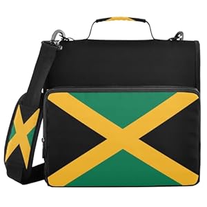 Miaozhen 3-Ring Ordner E01W25024 Jamaika Flagge